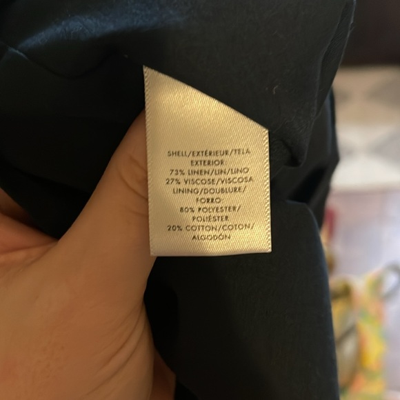 Ann Taylor | Linen Blend Rugby Stripe Dress | Size 0 - Picture 5 of 5